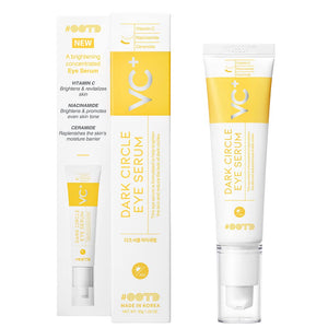 30g bottle of Vegan Dark Circle Remover Eye Serum with Vitamin C and Niacinamide for men and women.