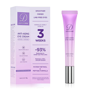Doracome Retinol Eye Cream for dark circles and puffiness reduction.