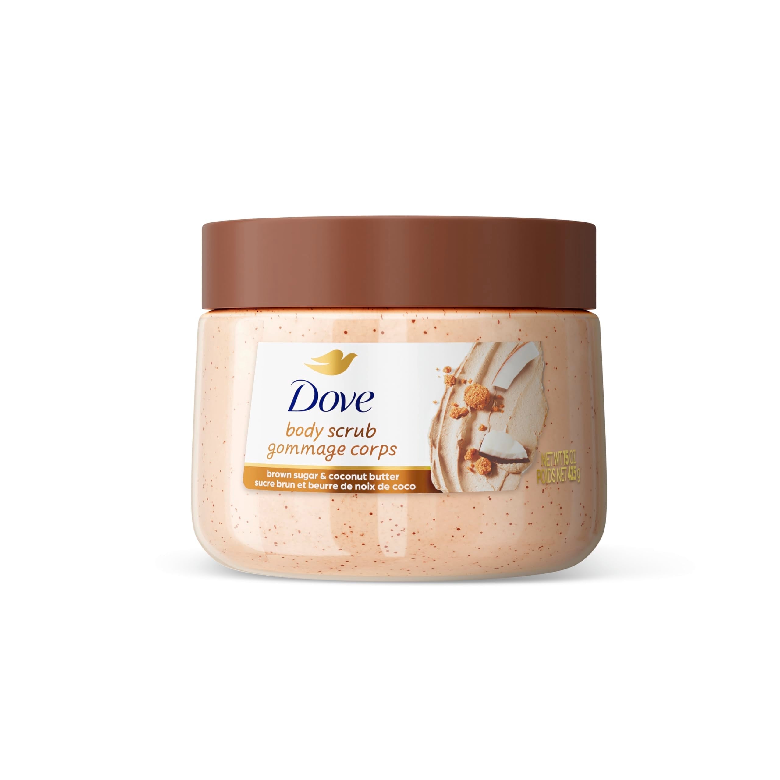 Dove Brown Sugar and Coconut Butter Body Scrub 15 oz exfoliating scrub