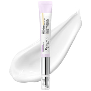 Dr.twentyproject Lifderm Eye Cream tube with an integrated vibrating massage head for enhanced absorption and eye lifting.