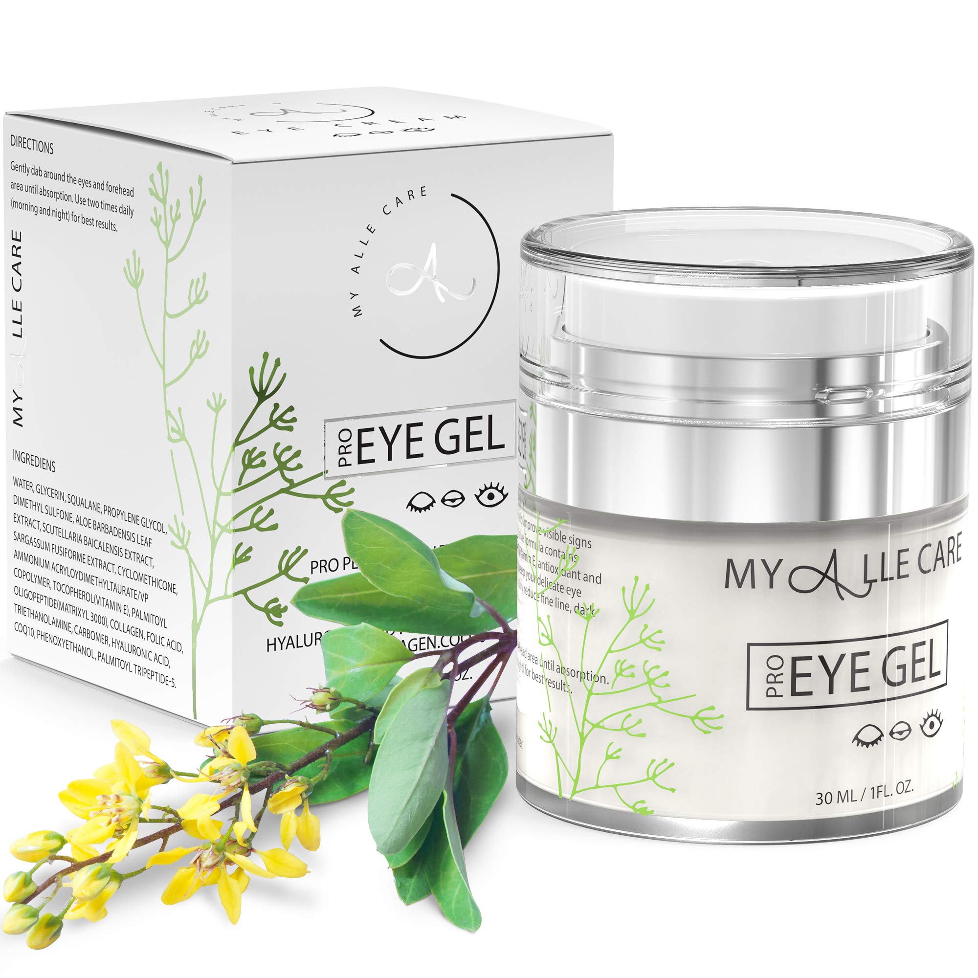 A refreshing clear eye gel with Hyaluronic Acid and Aloe Vera, designed to hydrate and reduce under-eye bags.
