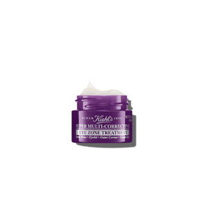Kiehl's Super Multi-Corrective Eye Cream jar, a 4-in-1 anti-aging formula for lifting the brow bone and smoothing the eye area.