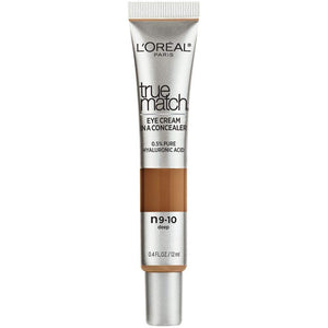 L’Oréal Paris True Match Eye Cream in a Concealer - Shade Deep N9-10 Neutral for Rich, Deep Skin Tones