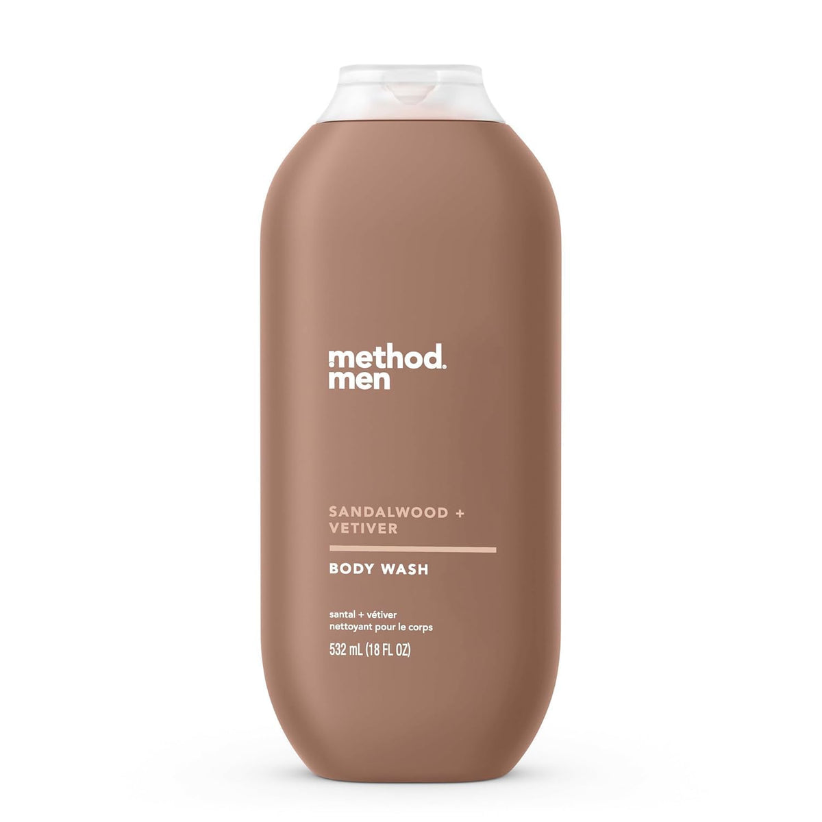 Method Men Body Wash Sandalwood + Vetiver 18 fl oz bottle