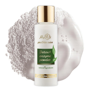 MyIDi Enzyme Exfoliating Cleanser bottle, 2.1 oz, showing the fine white powder that transforms into a creamy foam for gentle exfoliation.