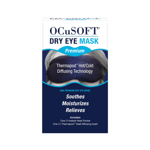OCuSOFT Dry Eye Mask Premium, a professional-grade moist heat compress for effective dry eye and blepharitis relief.