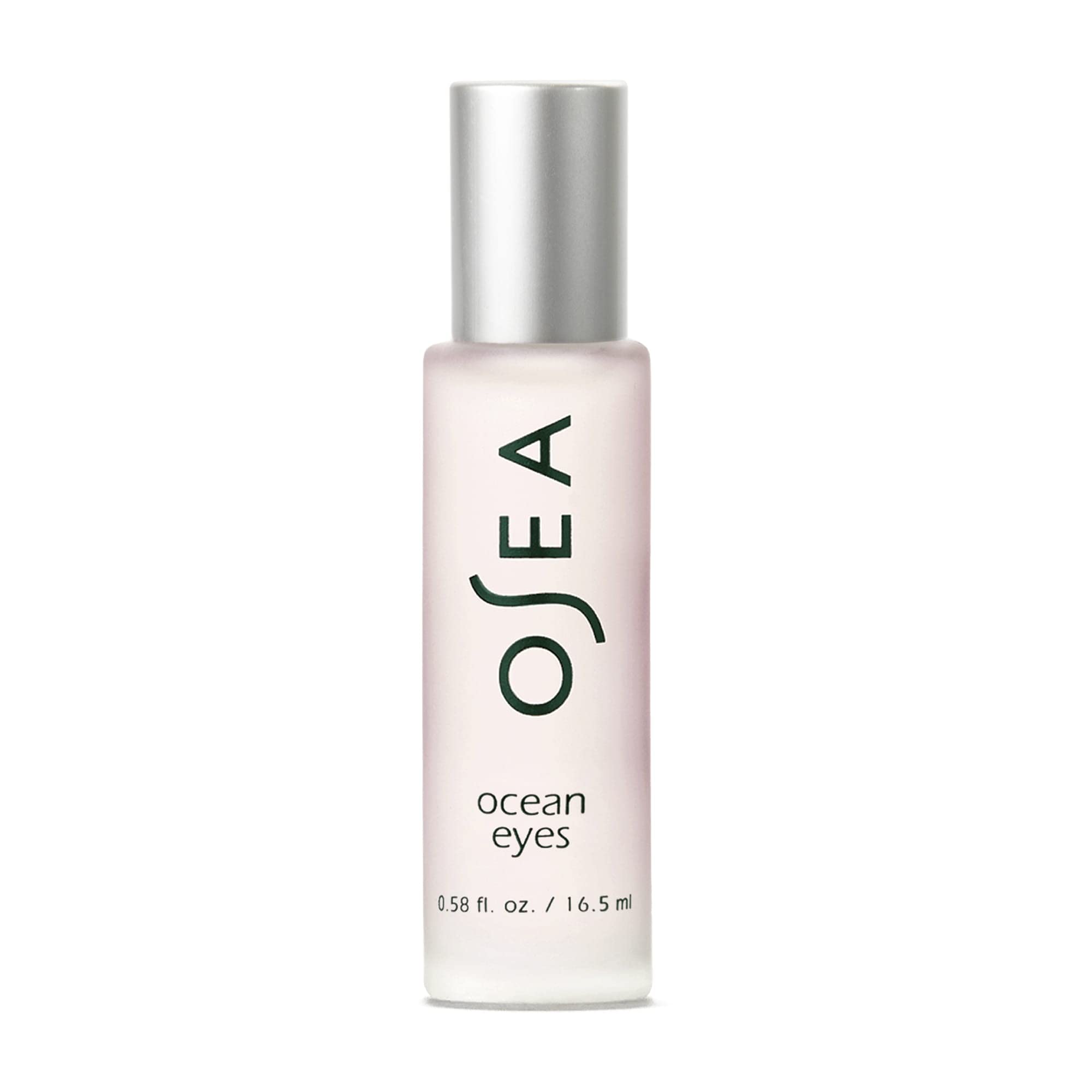 OSEA Ocean Eyes® Age-Defying Eye Serum bottle with its signature cooling metal roller ball applicator for under-eye massage.