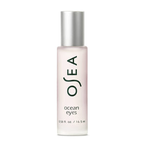 OSEA Ocean Eyes® Age-Defying Eye Serum bottle with its signature cooling metal roller ball applicator for under-eye massage.