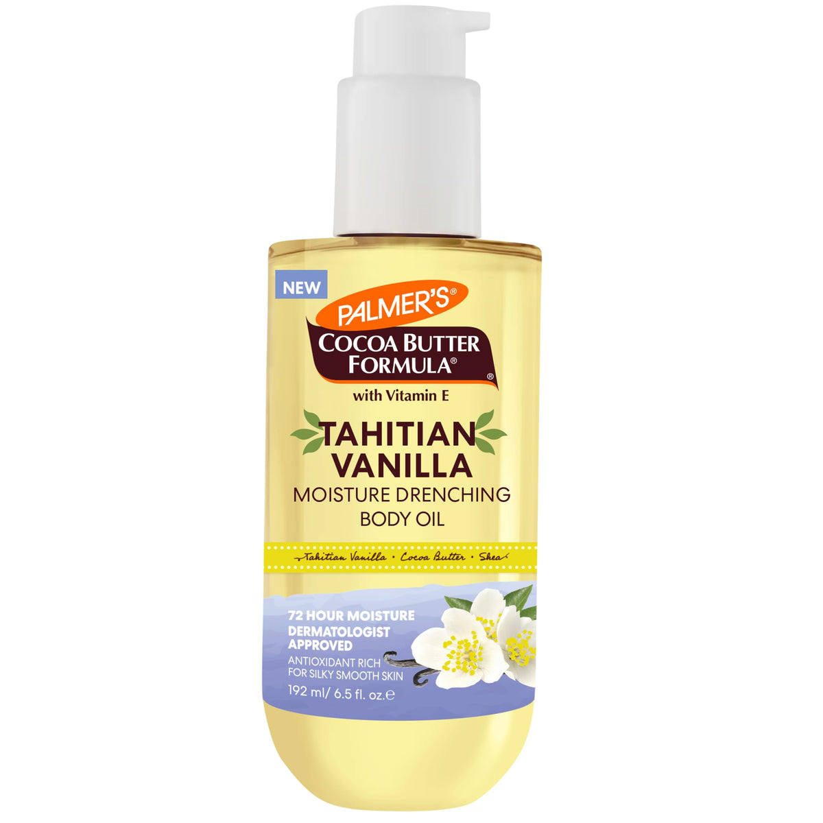 Palmer's Cocoa Butter Formula Body Oil Tahitian Vanilla 6.5 oz with shea butter and vitamin E