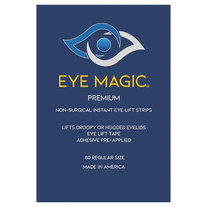 Premium eye lift strips transparent eyelid tape for droopy sagging and hooded eyelids strong hold 80 count S M