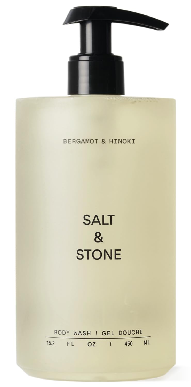 Salt & Stone Body Wash Bergamot and Hinoki 15.2 fl oz antioxidant cleanser