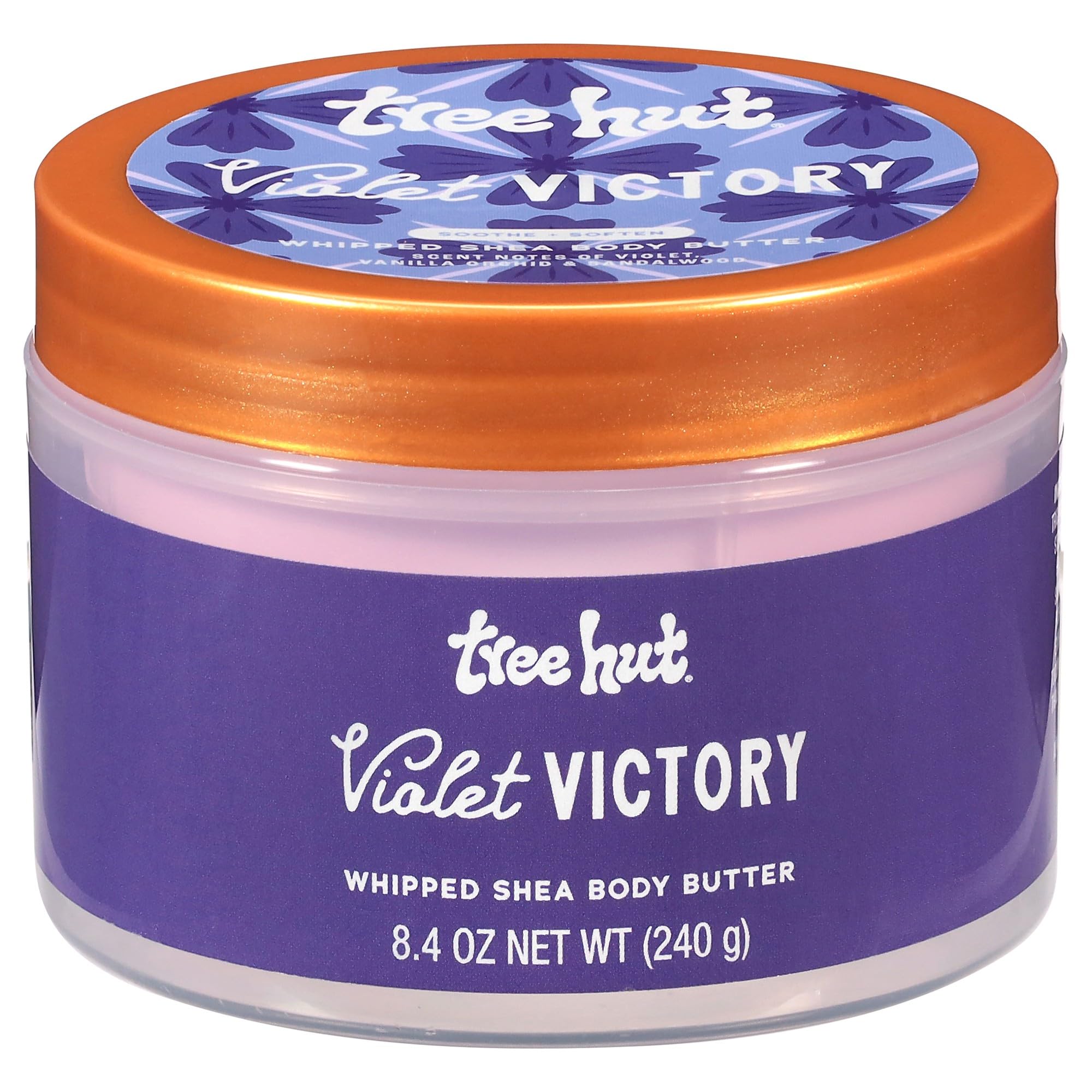 Tree Hut Violet Victory Whipped Shea Body Butter 8.4 oz jar