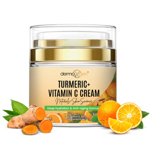 1.7 fl. oz jar of Turmeric Face Cream infused with 30% Vitamin C for a radiant and repaired complexion.
