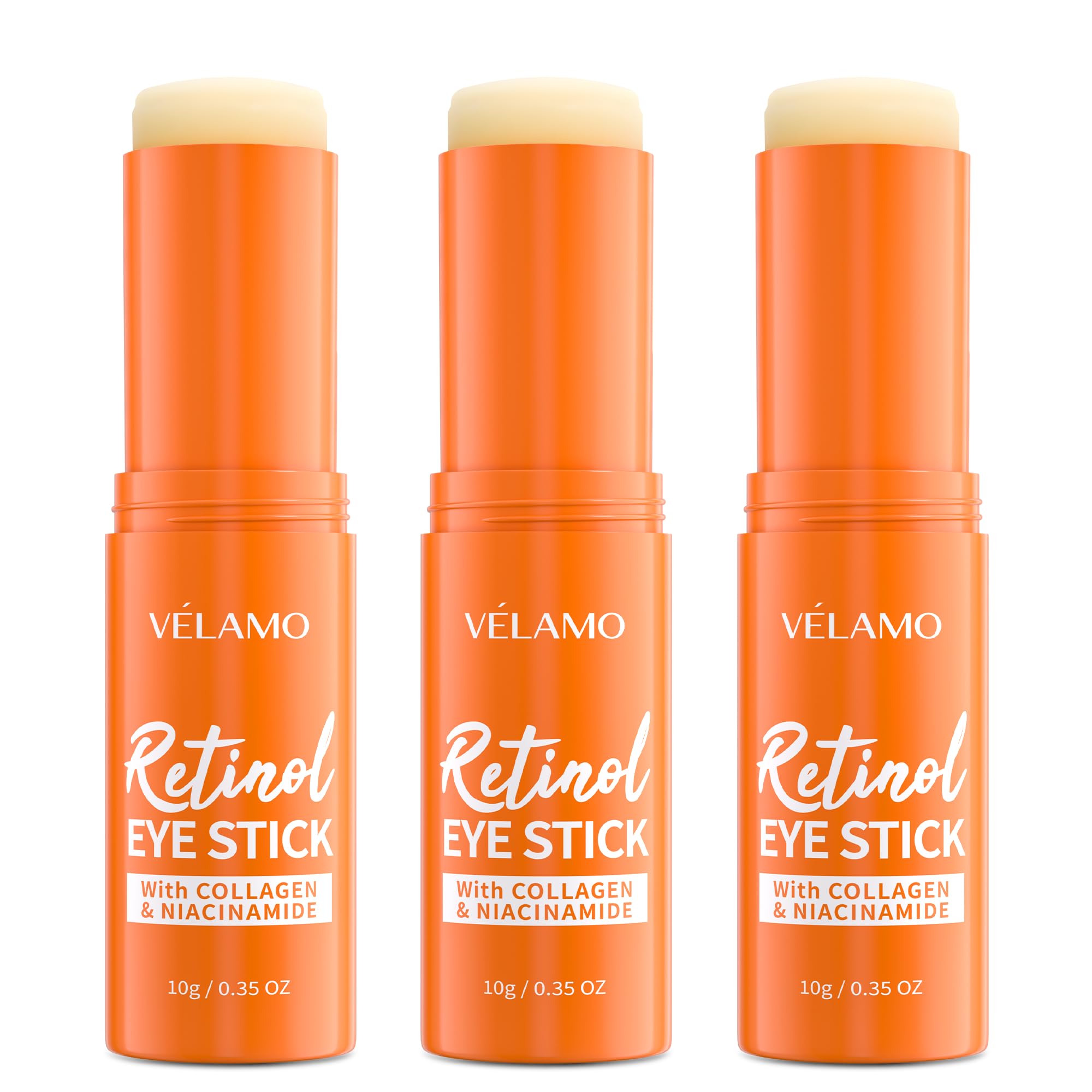 VELAMO ADVANCED Retinol Eye Stick 3-Piece Set - Korean Anti-Aging Skincare Formula
